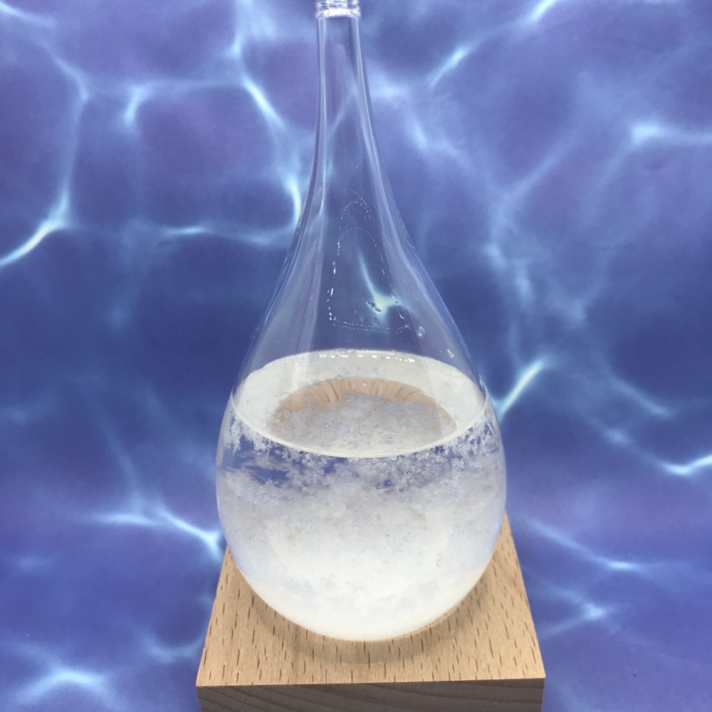 Beautiful glass water drop weather forecaster